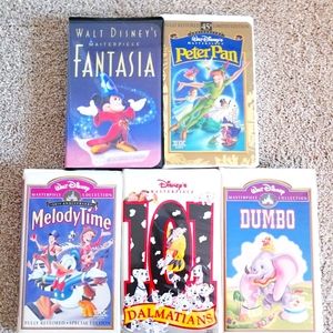 ♥️VINTAGE♥️ DISNEY VHS TAPE BUNDLE